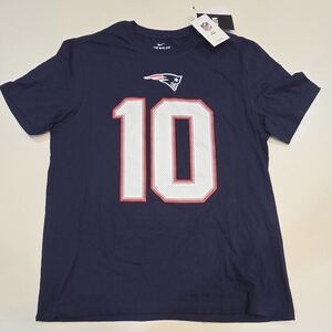 NEW ENGLAND PATRIOTS|Men's Nike Mac Jones SS Tee Shirt|Size Large|Flaw